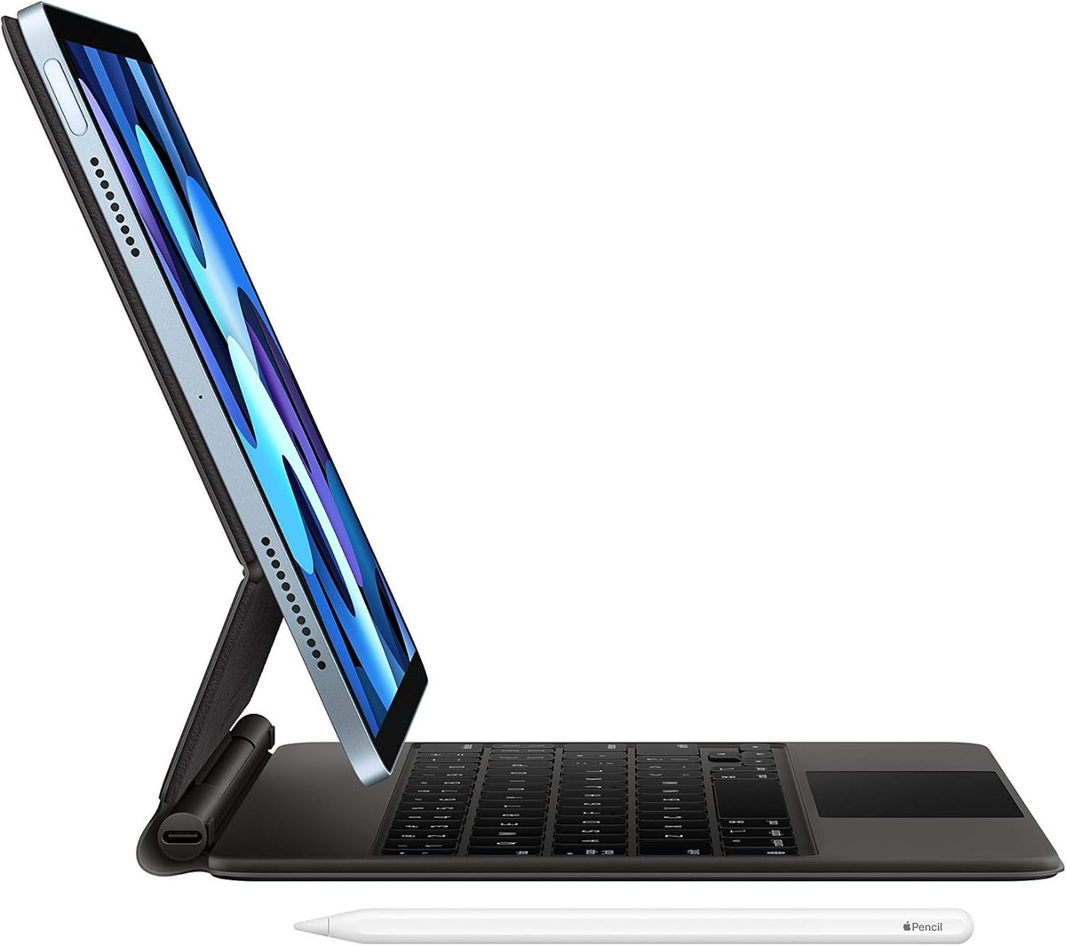 Apple iPad Air 4 A2261 Tablet 10.9" 256GB Sky Blue with Apple Magic Keyboard A+
