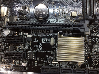 ASUS H110M-E Motherboard MicroATX DDR4 LGA 1151 HDMI VGA Intel H110 [AU Stock]