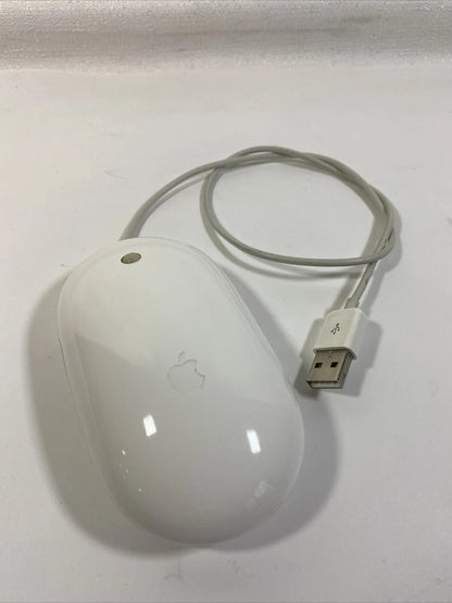 Apple A1152 Wired Mouse USB Laser Mighty Mouse White [AU Seller]
