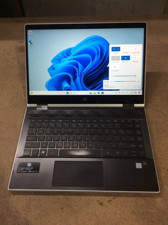 HP Pavilion X360 Convertibe Laptop 15.6'' i5-8250U 4GBRAM 128GB WIn11 Home B