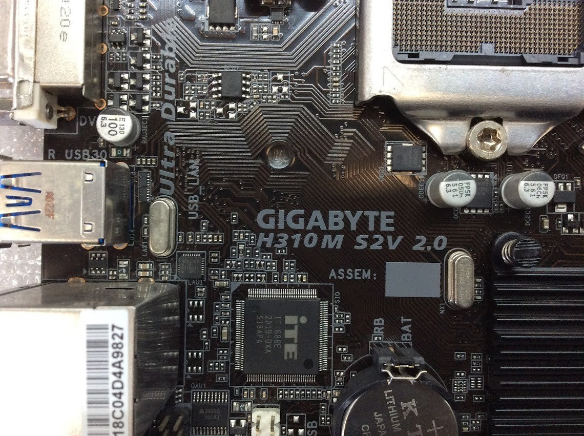GIGABYTE H310M S2V 2.0 Motherboard DDR4 microATX LGA 1151 VGA DVI Intel H310