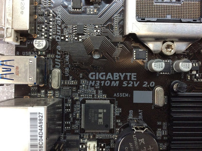 GIGABYTE H310M S2V 2.0 Motherboard DDR4 microATX LGA 1151 VGA DVI Intel H310