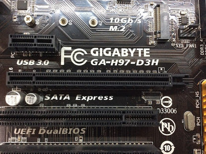 GIGABYTE GA-H97-D3H Motherboard ATX DDR3 LGA 1150 HDMI DVI VGA Intel H97 [AU]