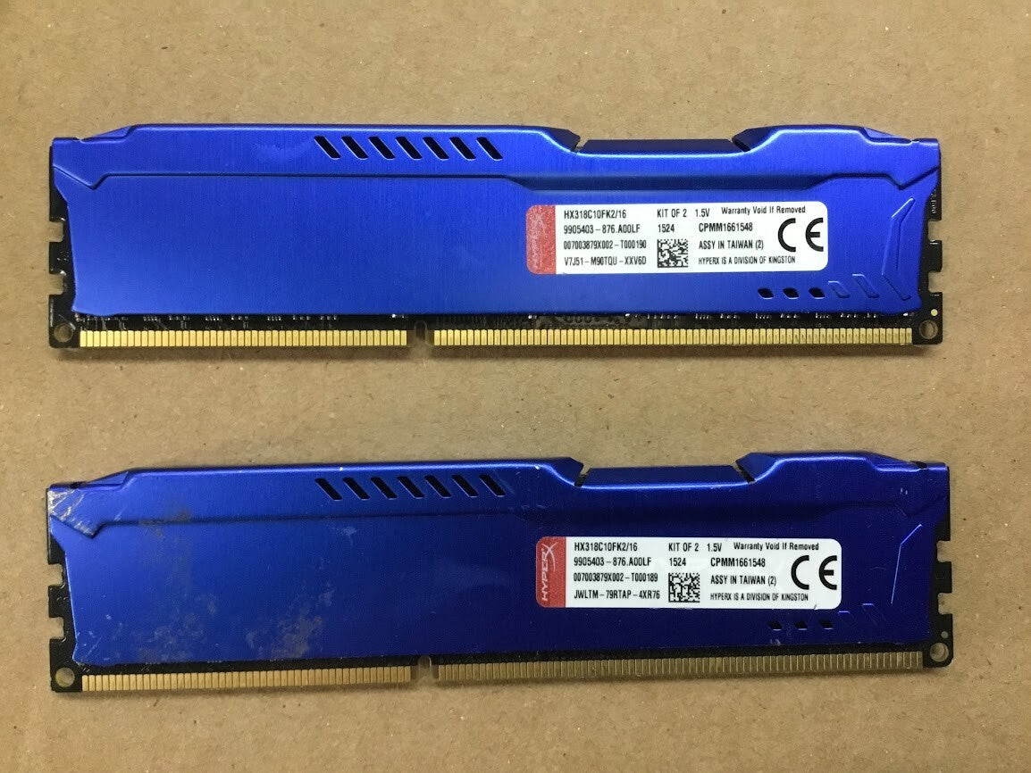 Kingston HyperX Fury HX318C10FK2/16 16GB (2 x 8GB) Desktop Memory Au Seller