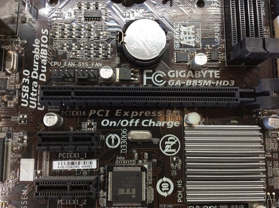 GIGABYTE GA-B85M-HD3 Motherboard miniATX DDR3 LGA 1150 HDMI VGA DVI Intel B85