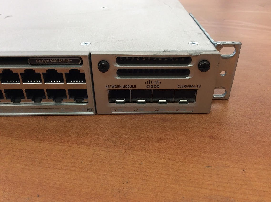 Cisco C9300-48P-E Gigabit PoE+C3850-MN-4-1G Network Essentials Switch+Dual PSU