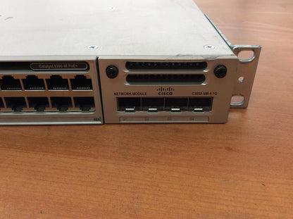 Cisco C9300-48P-E Gigabit PoE+C3850-MN-4-1G Network Essentials Switch+Dual PSU