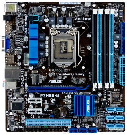 ASUS P7H55-M Motherboard micro ATX LGA 1156 VGA HDMI USB3.0 Intel H55 Au Seller