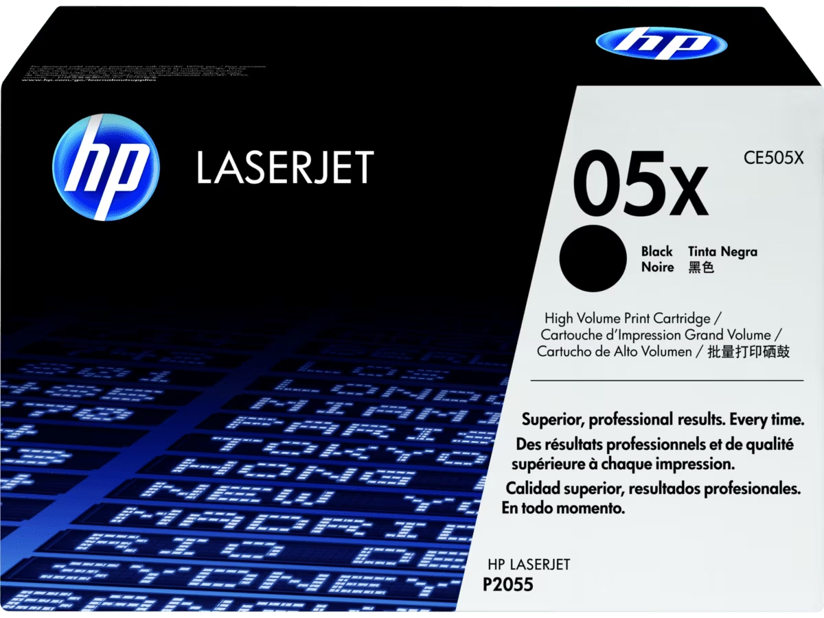 HP Laserjet CE505X High Yield Black Original Toner Cartridge for LaserJet P2055