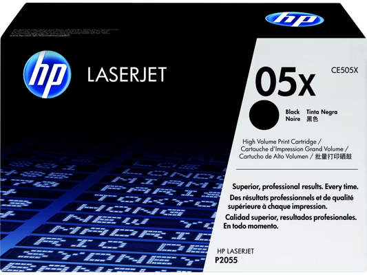 HP Laserjet CE505X High Yield Black Original Toner Cartridge for LaserJet P2055