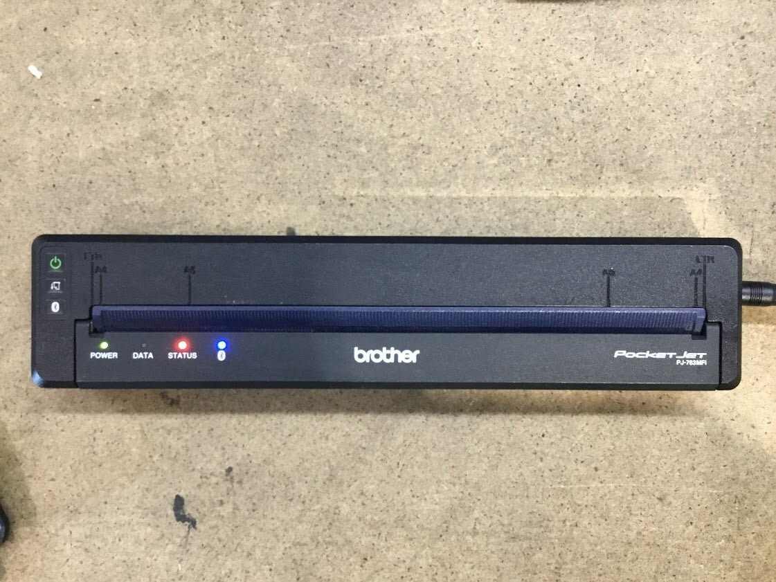 Brother PocketJet PJ-763MFi Direct Thermal Printer Black Bluetooth Au Seller A+