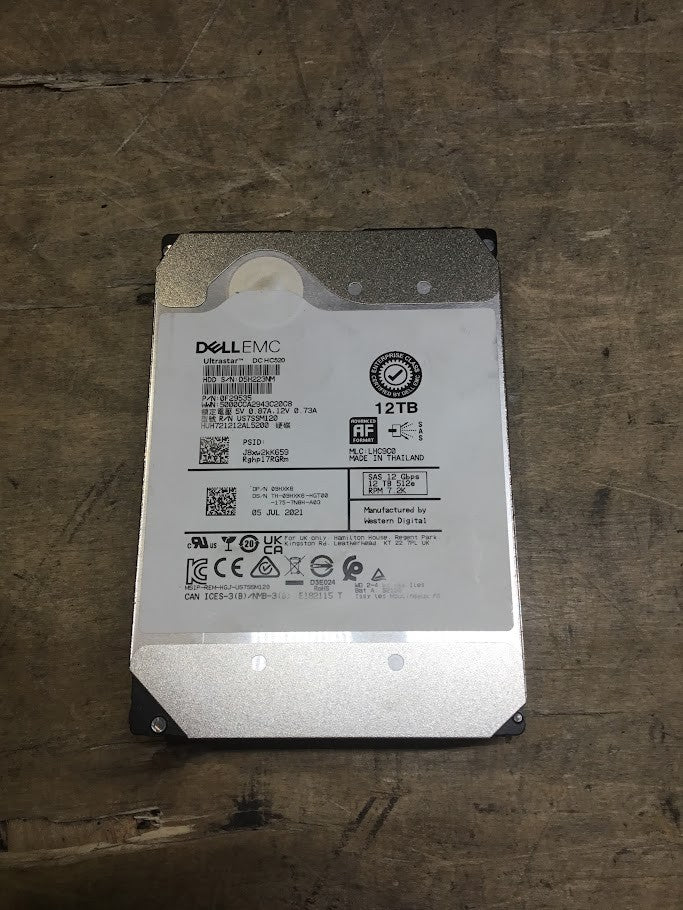 [AU] Dell EMC HGST US7SSM120 3.5" 12TB 521e 7200RPM SAS 12/Gbs Hard Disk Drive