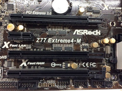 Asrock Z77 Extreme4-M Motherboard mATX DDR3 LGA 1155 Intel Z77 HDMI VGA DVI [AU]