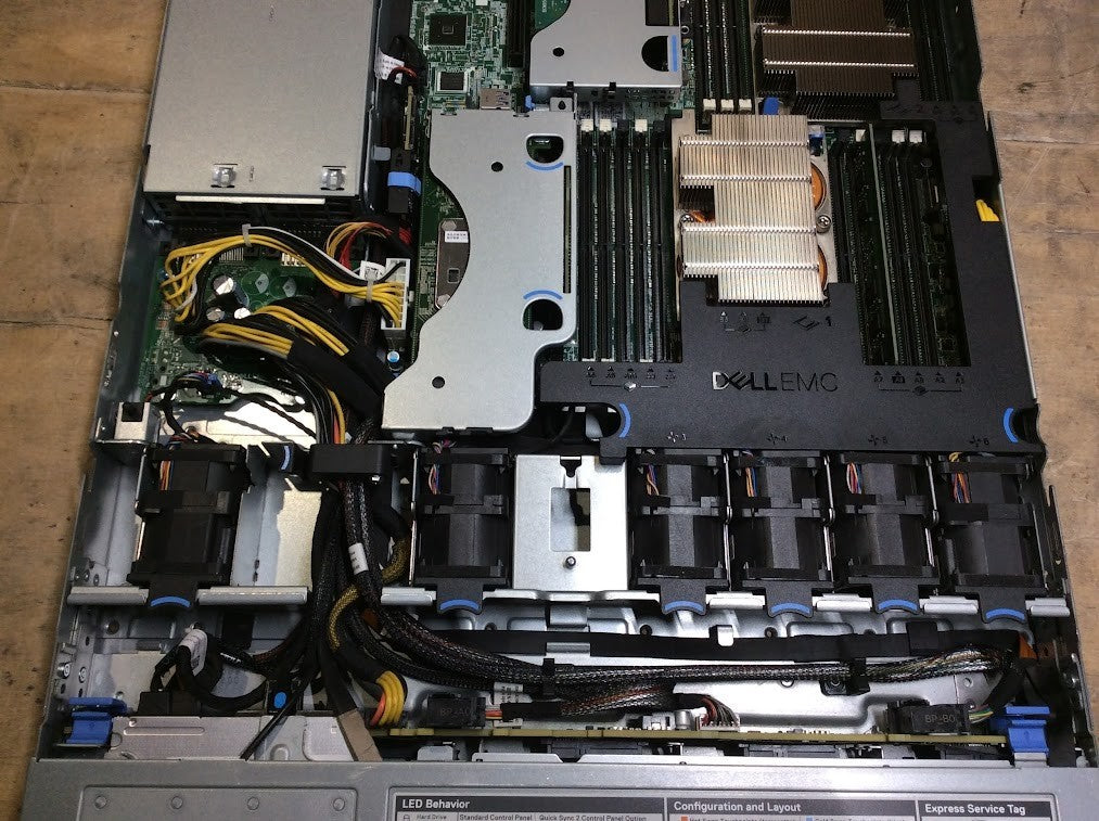 Dell PowerEdge R440 2 x Xeon Bronze 3104+2*PSU+8GB PC4+4 Ports Network Card A-