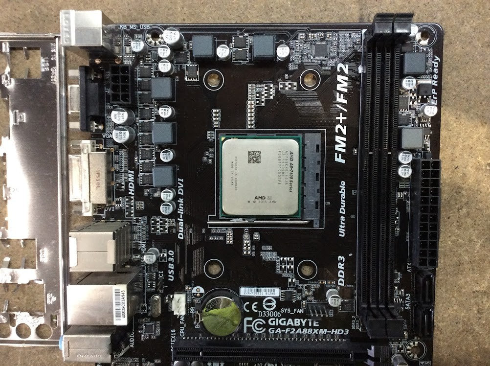 [AU]GIGABYTE GA-F2A88XM-HD3 DDR3 microATX AMD A88X Socket FM2+ With AMD A8-7600