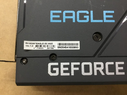 Gigabyte GeForce GV-N306Eagle OC-8GD Graphics Card DisplayPort HDMI Au Seller
