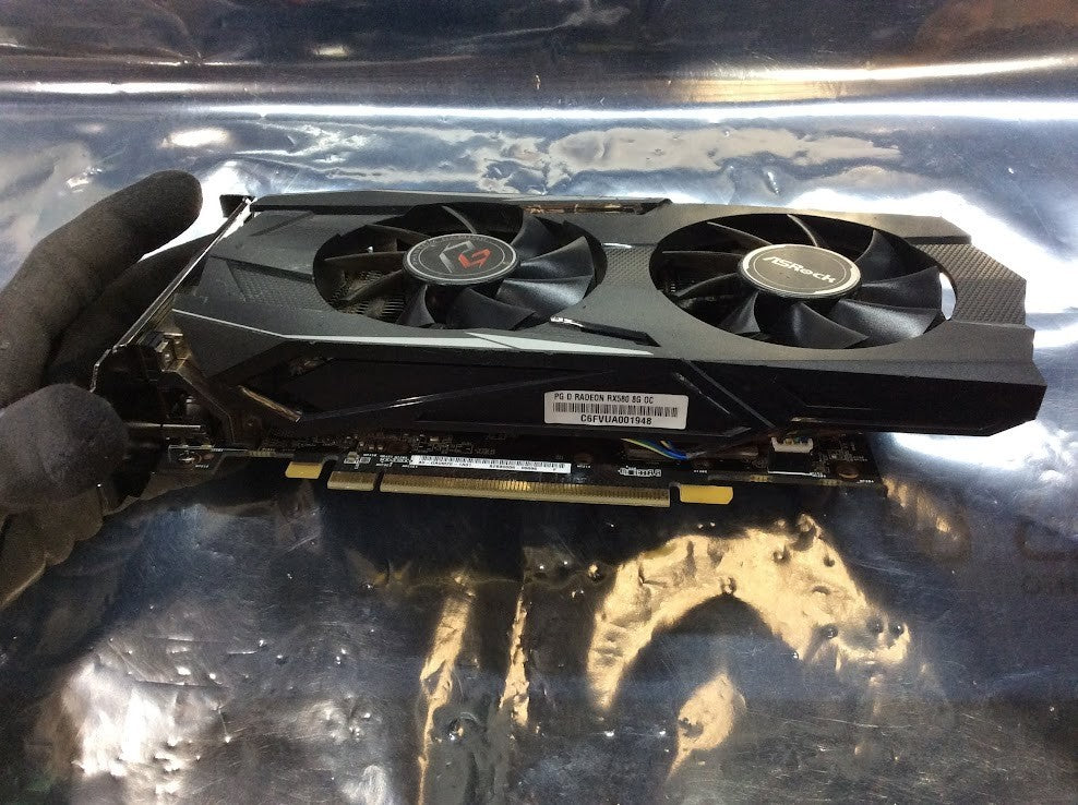 AsRock PG D RADEON RX 580 8G OC Graphics Card DVI-D HDMI DPx3 [AU Seller]