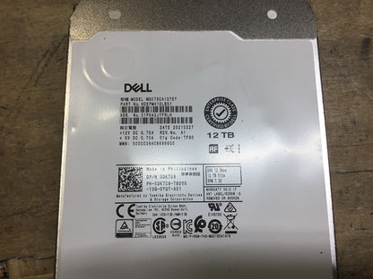 [AU Seller] Dell EMC MG07SCA12TEY 12TB 3.5" 7200RPM SAS 12Gb/s Hard Disk Drive