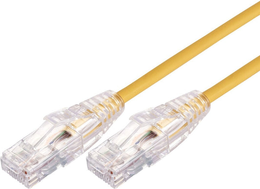 New COMSOL UTP-1.5-C6A-UT-YEL 1.5m RJ45 Cat 6A Ultra Thin Patch Cable-Yellow