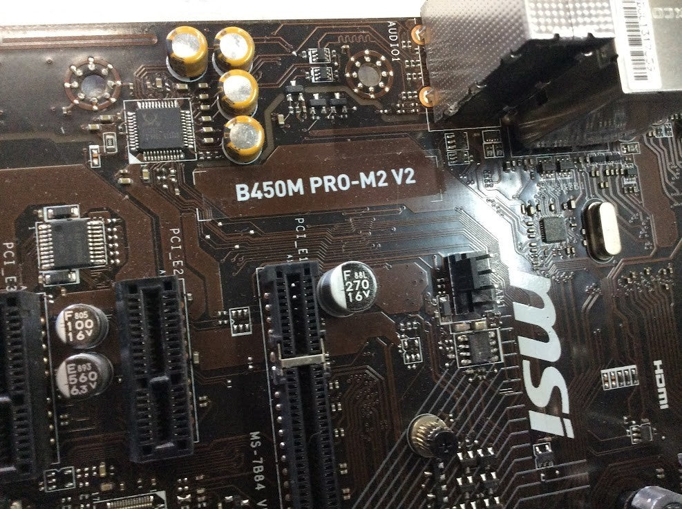 MSI B450M PRO-M2 V2 Motherboard AMD B450 microATX With Ryzen 3 2200G [AU Stock]