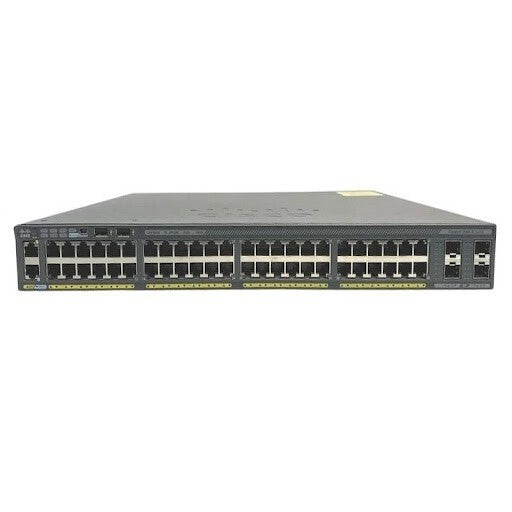 Cisco WS-C2960X-48FPS-L 48 GIGE POE Switch 4 x 1G SFP LAN Base Test & Reset
