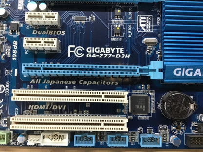 GIGABYTE GA-Z77 Motherboard ATX DDR3 LGA 1155 HDMI DVI VGA Intel Z77 Au Seller