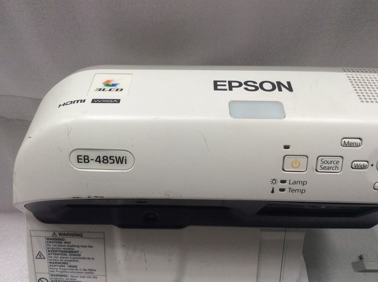 Epson EB-485Wi Ultra Short Throw Projector - Lamp Hours 2781h [AU Seller]