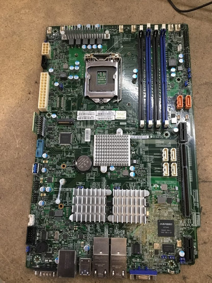 Supermicro X11SSW-4TF Motherboard LGA 1151 DDR4 Quad NIC M2 TPM Chips + Heatsink