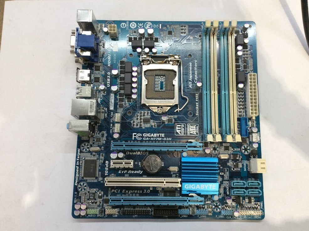 GIGABYTE GA-H77M-D3H Motherboard micro ATX LGA 1155 HDMI VGA DVI Intel H77 [AU]