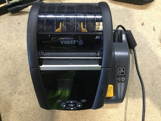 Zebra ZQ620 Plus Mobile Barcode Printer Black Tested Au Seller A+