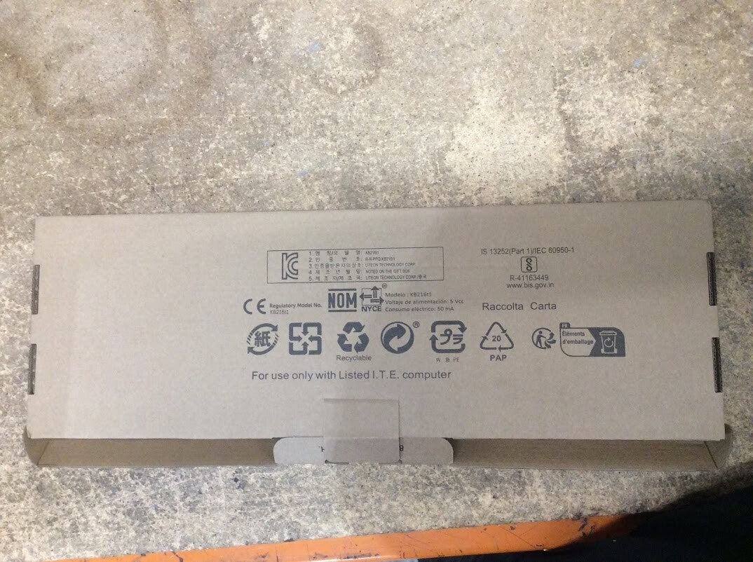 Dell KB216t1 Wired Multimedia Keyboard Open box English Black Au Seller