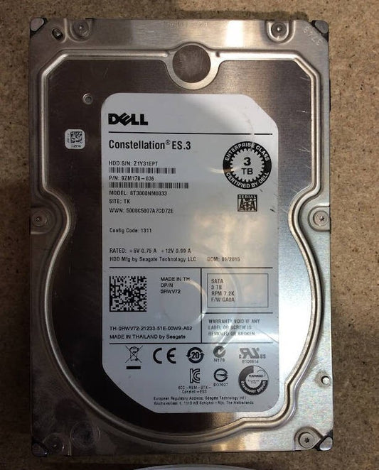 Seagate 3TB Desktop 3.5" HDD SATA ST3000NM0033 Hard Disk Drive Silver Au Seller