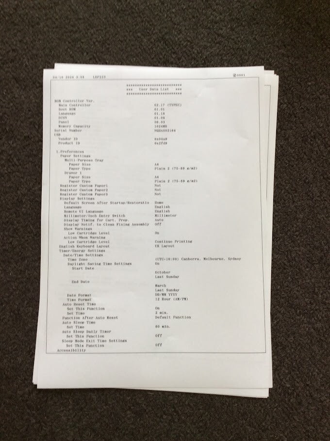 Canon imageClass LBP223dw Single Monochrome 33ppm Laser Printer Au Seller