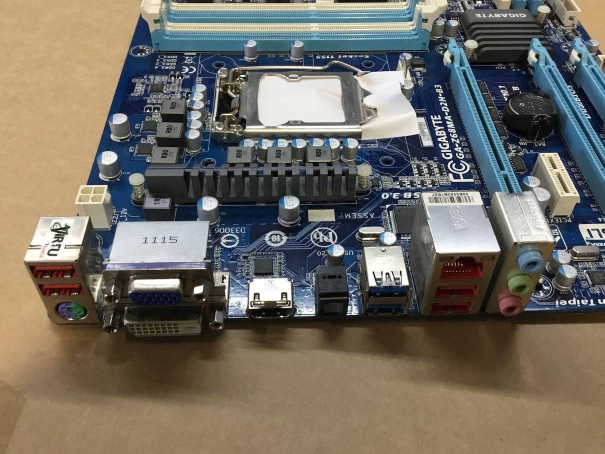 GIGABYTE Z68MA-D2H Motherboard micro ATX DDR3 LGA 1155 HDMI DVI VGA Intel Z68