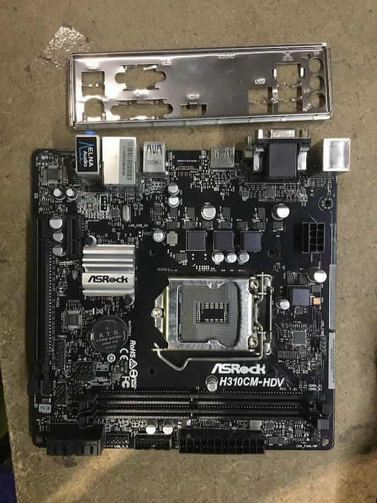 [AU] Asrock H310CM-HDV Motherboard microATX LGA 1151 DVI VGA HDMI Intel H310