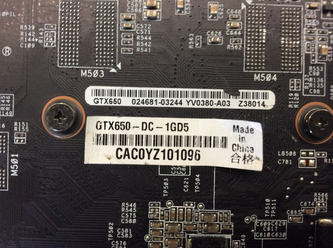 ASUS NVIDIA GeForce GTX650-DC-1GD5 Video Card GDDR5 HDMI VGA DVI Au Seller