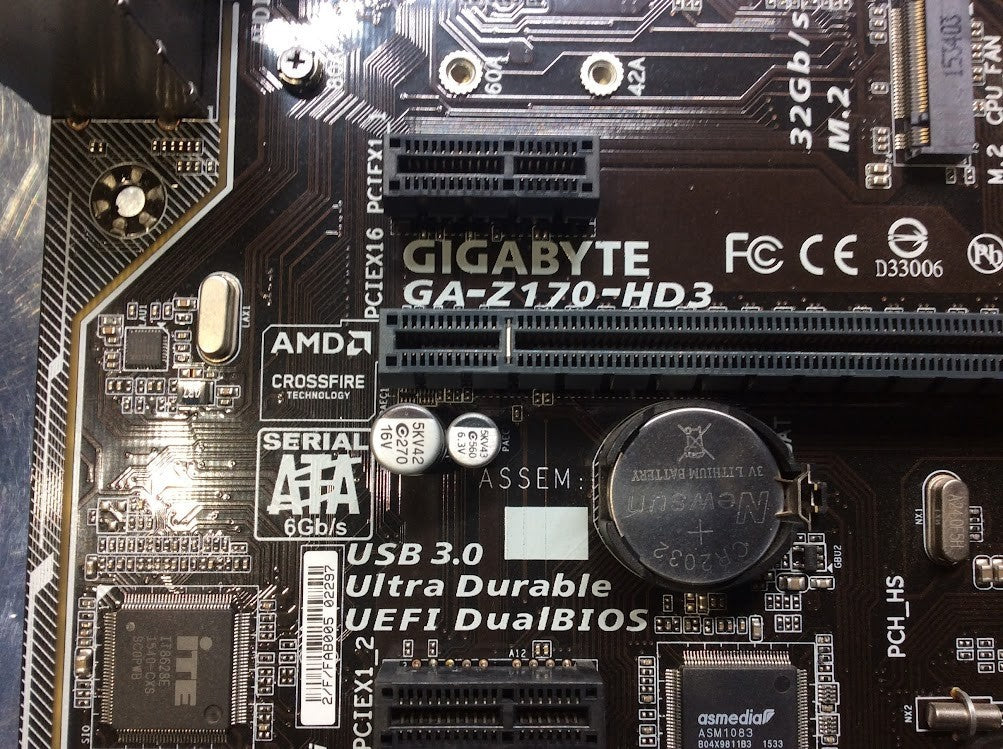 GIGABYTE GA-Z170-HD3 Motherboard ATX HDMI VGA DVI Intel Z170 [AU Seller]
