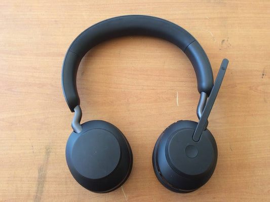 [AU] Jabra Evolve2 65 Wireless On-Ear Bluetooth Headse+Type-C Cable - Dual-ear