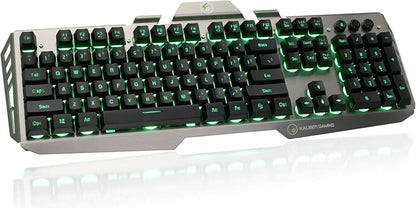 Kaliber Gaming L-BKHVER Wired Aluminum Gaming Keyboard GKB Black/Gray Au Seller