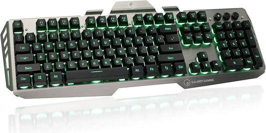 Kaliber Gaming L-BKHVER Wired Aluminum Gaming Keyboard GKB Black/Gray Au Seller