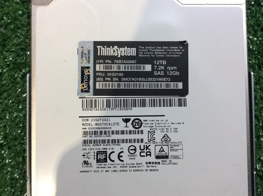 [AU] Lenovo ThinkSystem MG07SCA12TE 12TB 3.5" 7200RPM SAS 12Gb Hard Disk Drive