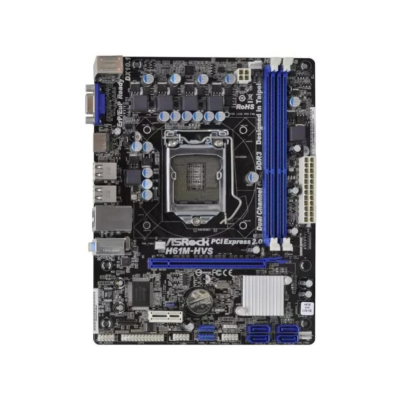 ASRock H61M-HVS Motherboard microATX LGA 1155 VGA HDMI Intel H61 [AU Seller]