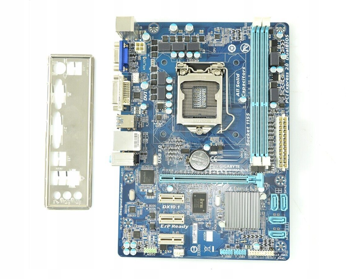 GIGABYTE GA-H61MA-D2V Motherboard mATX DDR3 LGA 1155 VGA DVI USB3.0 Intel H61