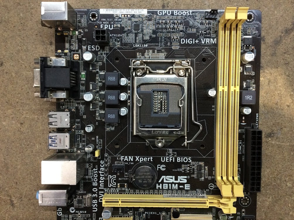 [AU Seller]ASUS H81M-E Motherboard microATX DDR3 LGA 1150 VGA DVI Intel H81