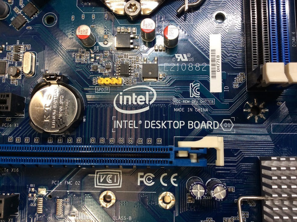Intel DH77EB Desktop Motherboard MicroATX LGA 1155 HDMI DVI DP Intel H77 [AU]