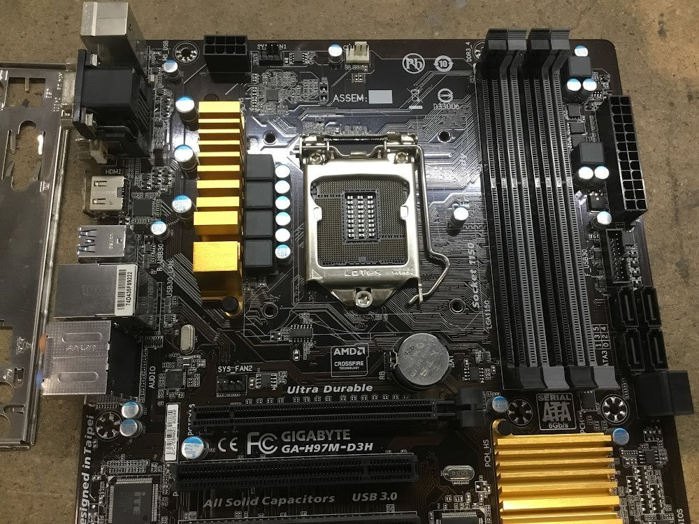 [AU] GIGABYTE GA-H97M-D3H Motherboard microATX LGA 1150 DVI VGA HDMI Intel H97