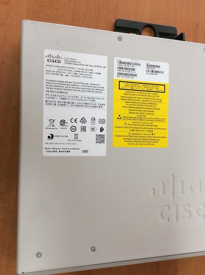 [AU] Cisco Catalyst C9200L-24P-4G-E 24 PoE+ 4x1G Ethernet Switch with 1 x PSU A-