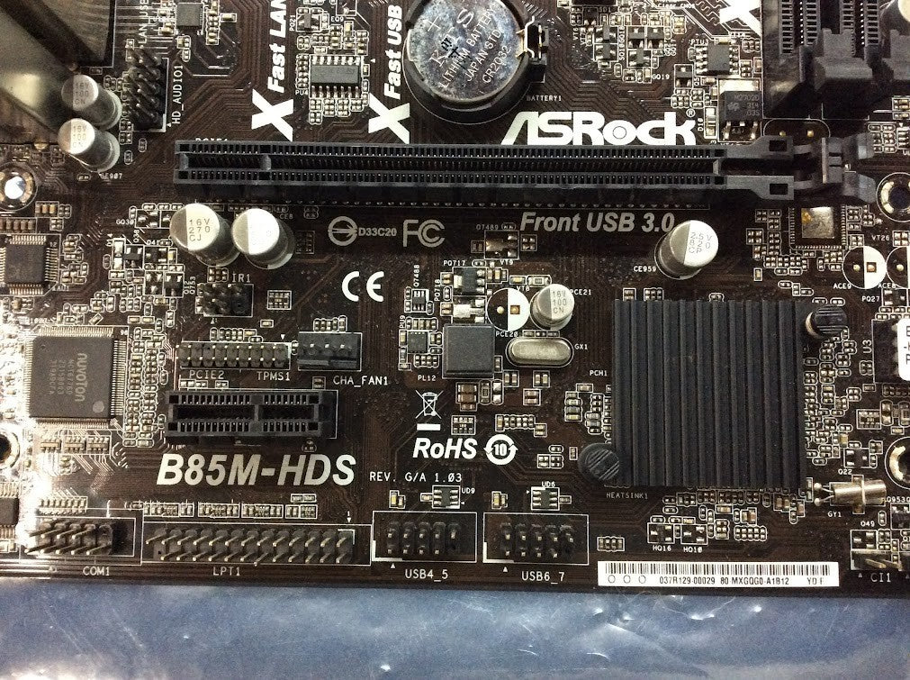 [AU Stock]Asrock B85M-HDS Motherboard microATX LGA 1150 VGA DVI HDMI Intel B85