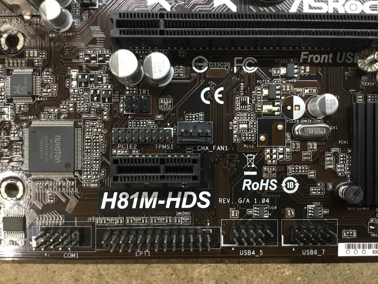 [AU] Asrock H81M-HDS Motherboard microATX LGA 1150 VGA DVI HDMI Intel H81