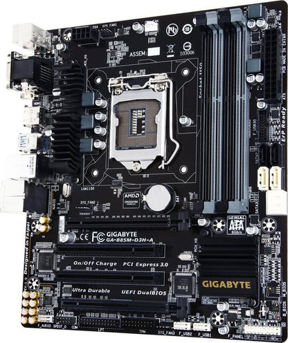 GIGABYTE GA-B85M-D3H-A Motherboard micro ATX DDR3 HDMI VGA DVI Intel B85 [AU]